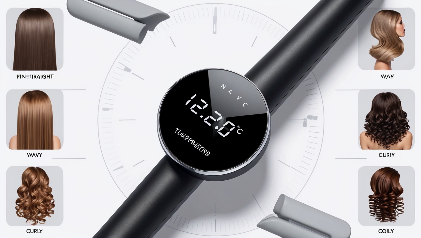 Hajvasaló hőmérséklet beállítások különböző hajtípusokhoz - optimális tartományok és digitális kijelző