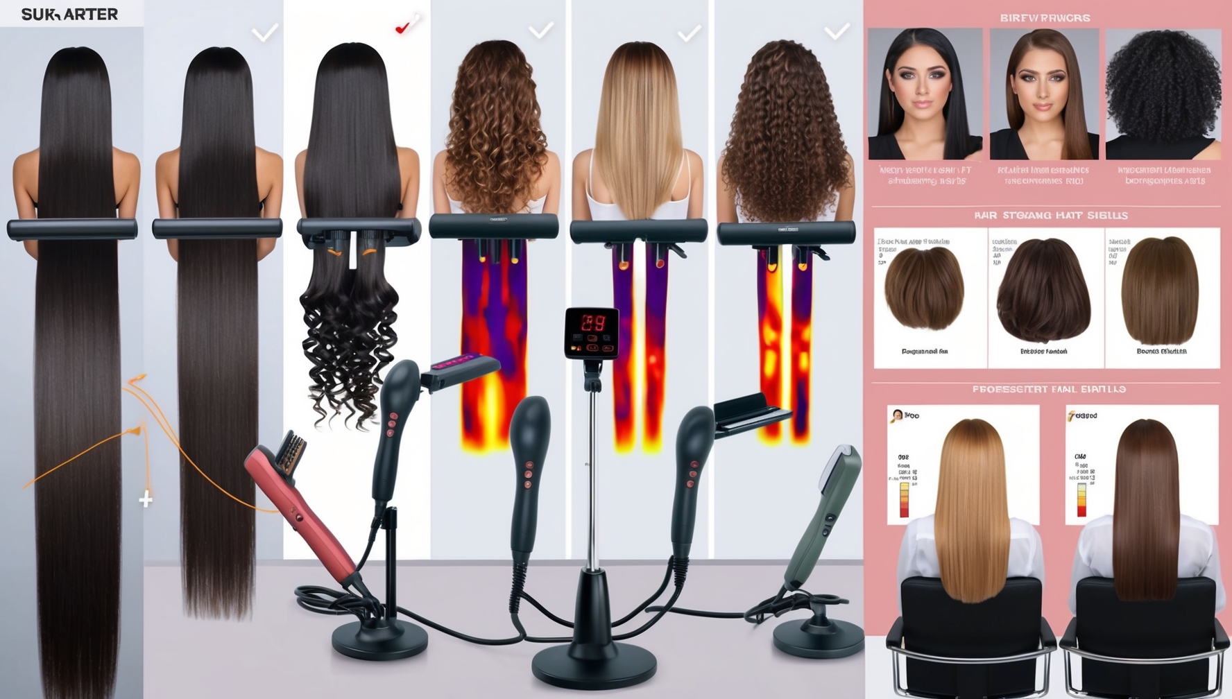 Hajvasaló vasalási teljesítmény teszt - egyenesítési hatékonyság vizsgálata