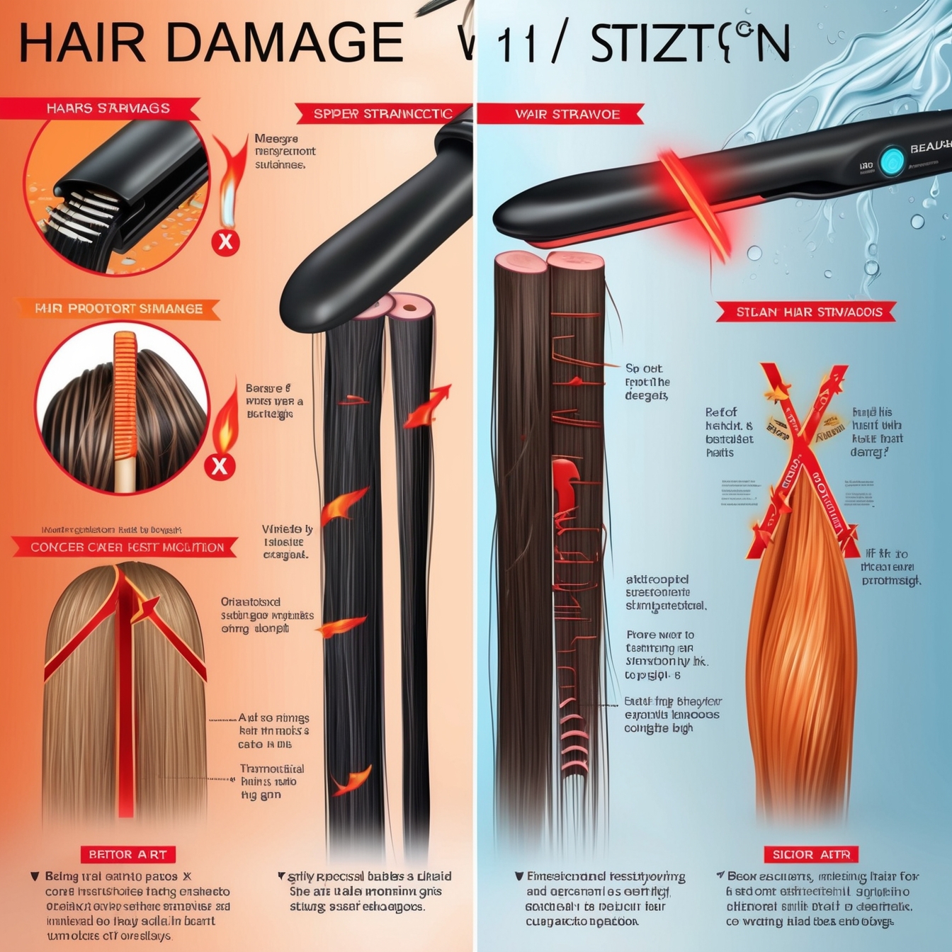 Miért károsodik a haj? 6 gyakori hiba hajvasalás során