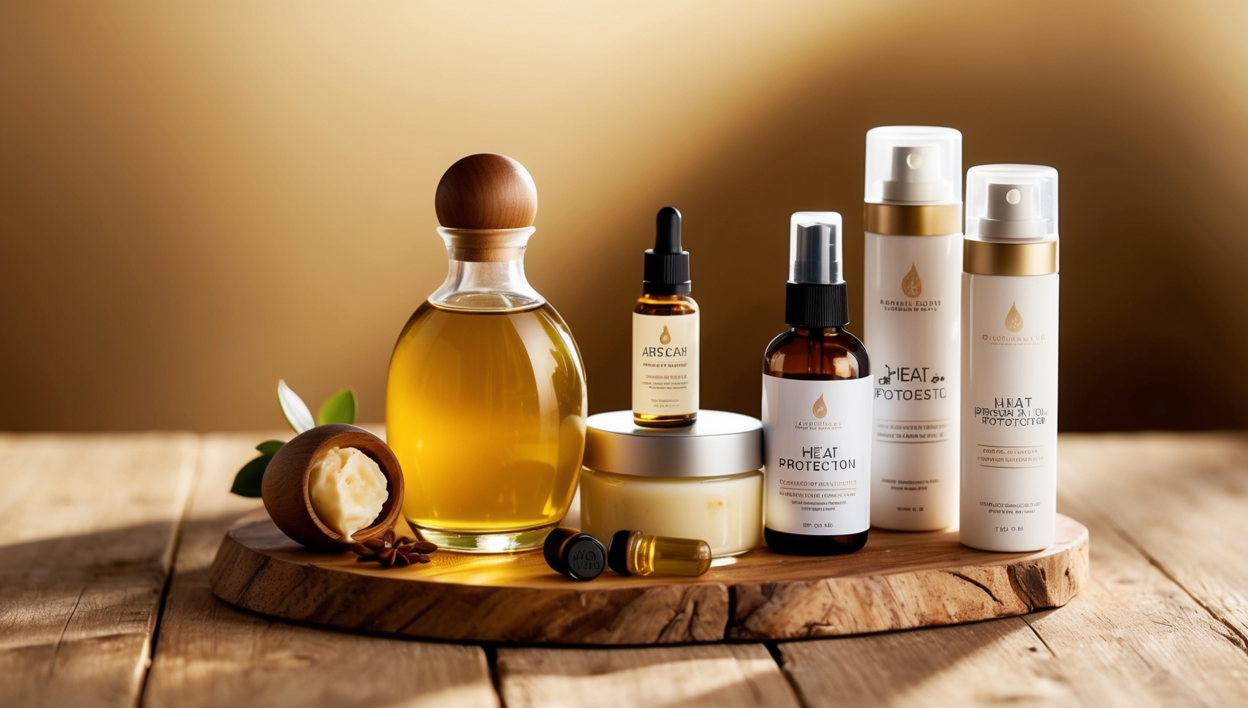 Természetes hővédő összetevők és házi készítésű védő termékek professzionális spraykkel összehasonlítva